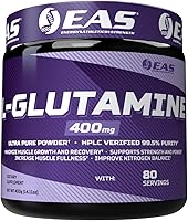 Vista 1 de EAS L-glutamina en polvo 99.5% de pureza AjiPure Glutamina Maximiza el crecimiento muscular y la recuperación Mejora el equilibrio