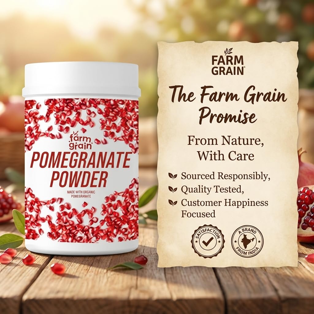 Natural Organic Anar Powder | Pomegranate Powder for Drink | Face Pack Powder | No Added Chemicals | 100gm — Amazon image 6