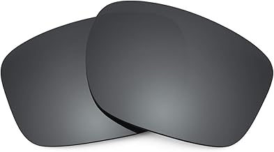 Revant Lentes de repuesto compatibles con Oakley Sliver F, polarizadas, cromo negro espejo