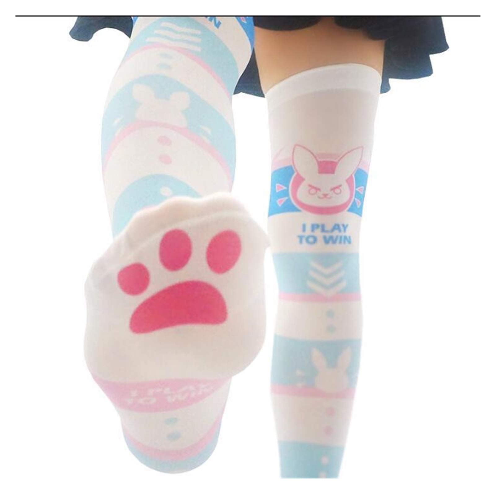 Chaussettes bleu ciel anti-glissement taille unique pour homme et femme