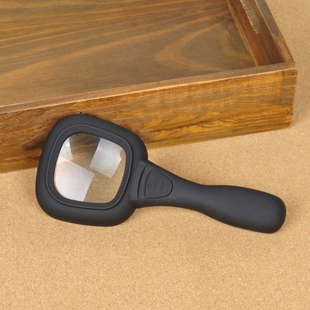 Lente d'Ingrandimento Grande Obiettivo Zoom 5X 10x Nuova Lente d'Ingrandimento Portatile Leggera da 80 mm, Lente per Leggere Hobby Giornali Mappe Monete Artigianato a Maglia