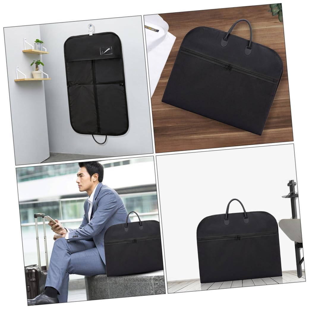 GALPADA Borsa per Nero Oxford e Viaggio Pieghevole Porta Abiti Passaggio per Grucce Resistente Viaggi Leggeri e Uomo