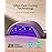 MelodySusie Compact Advanced UV LED Nail Lamp, P-Plus30F Nail Dryer with 3 Timers & Smart Sensor Cures All Gels, Especially Rhinestone Glue, Solid & Liner Gel Polishes for Advanced DIY at Home-Purple