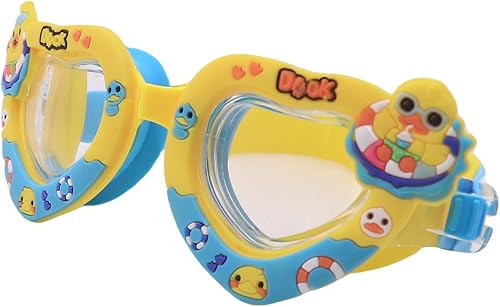 Miniatura 7 de RARITYUS Gafas de natación con patrón de dibujos animados, impermeables, antiniebla, para niños y jóvenes