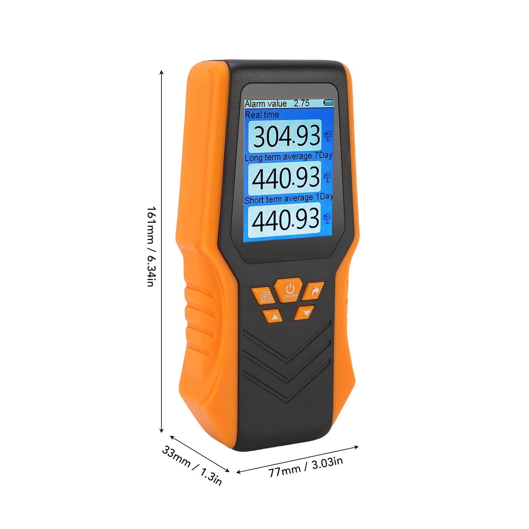 Monitor a qualità 'aria Rilevatore di radon Misuraze versatile for casa e scuola