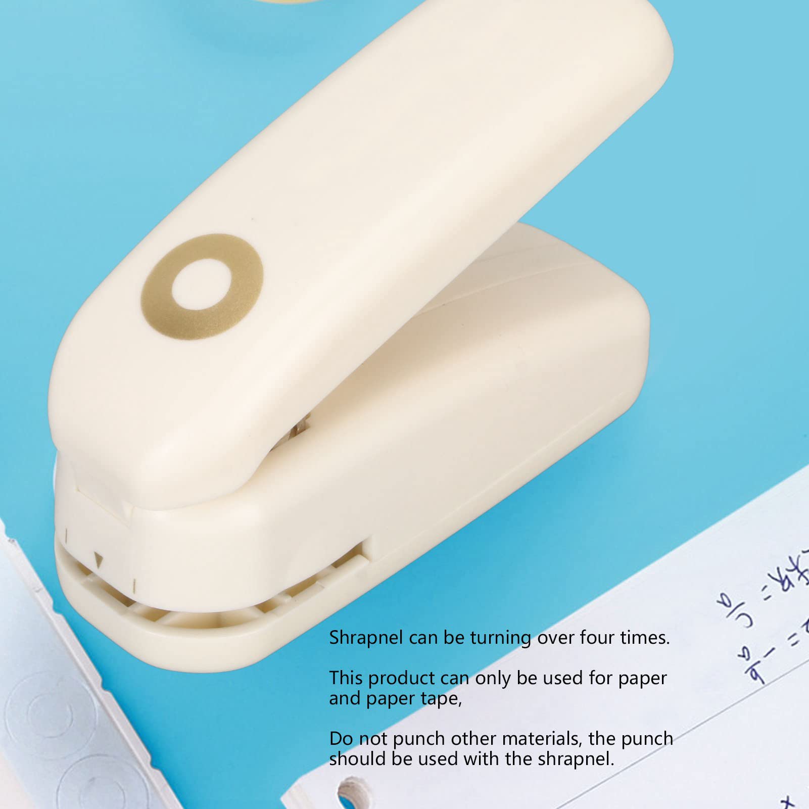 Mini-perforator Papierperforator Opvouwbaar Boek Papier Annulus Punch Scrapbook Plakken Hendel Actie Craft Punch