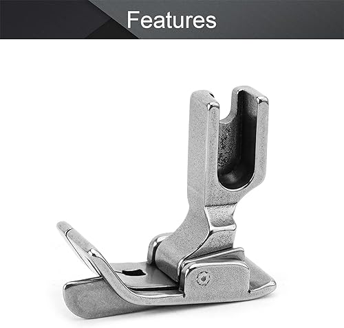 Miniatura 3 de Othmro 2 prensatelas #SP-18R de 14 pulgadas para máquina de coser industrial, pies prensatelas que compensan el pie de elevación con bisagras y guía