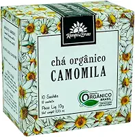 Chá De Camomila Orgânica Em Sachês Kampo De Ervas 10G