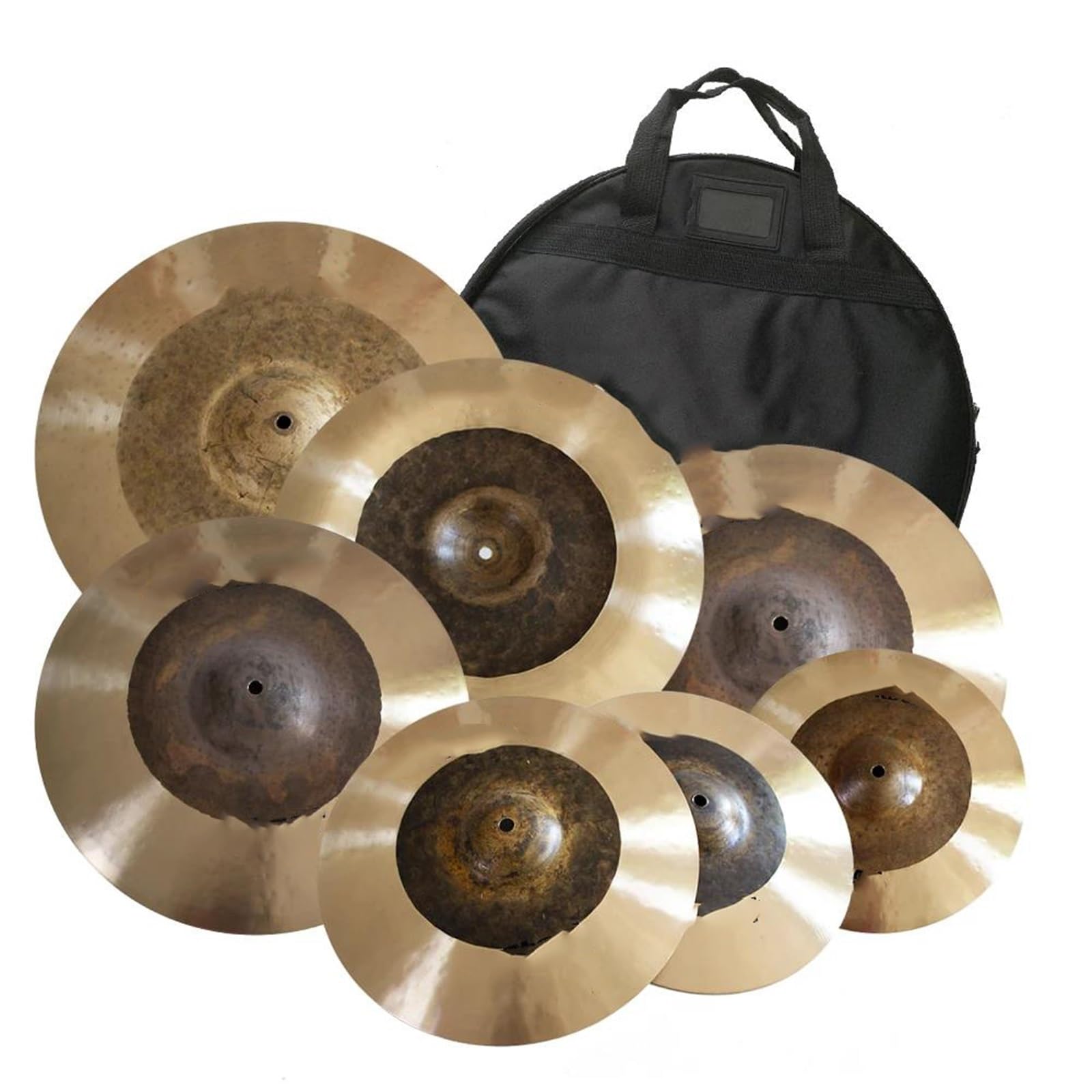 Trwałe Talerze Zestaw Talerzy 12 Splash 14 Hi Hat 16 Crash 18 Crash 17 China 20 Medium Ride Cymbal