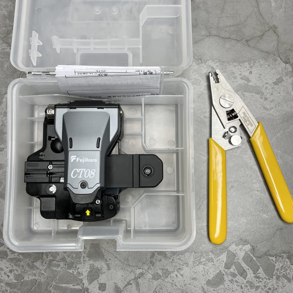 Fujikura New Model Ct08 Ct-08 High Precision Fiber Optic Cleaver Fiber Cutter With Free Fiber Stripper