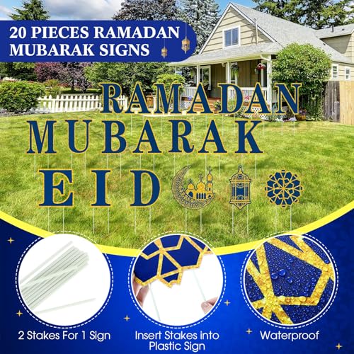 61% Off Ramadan Yard Sign Set with Letters & Stakes - Image 3