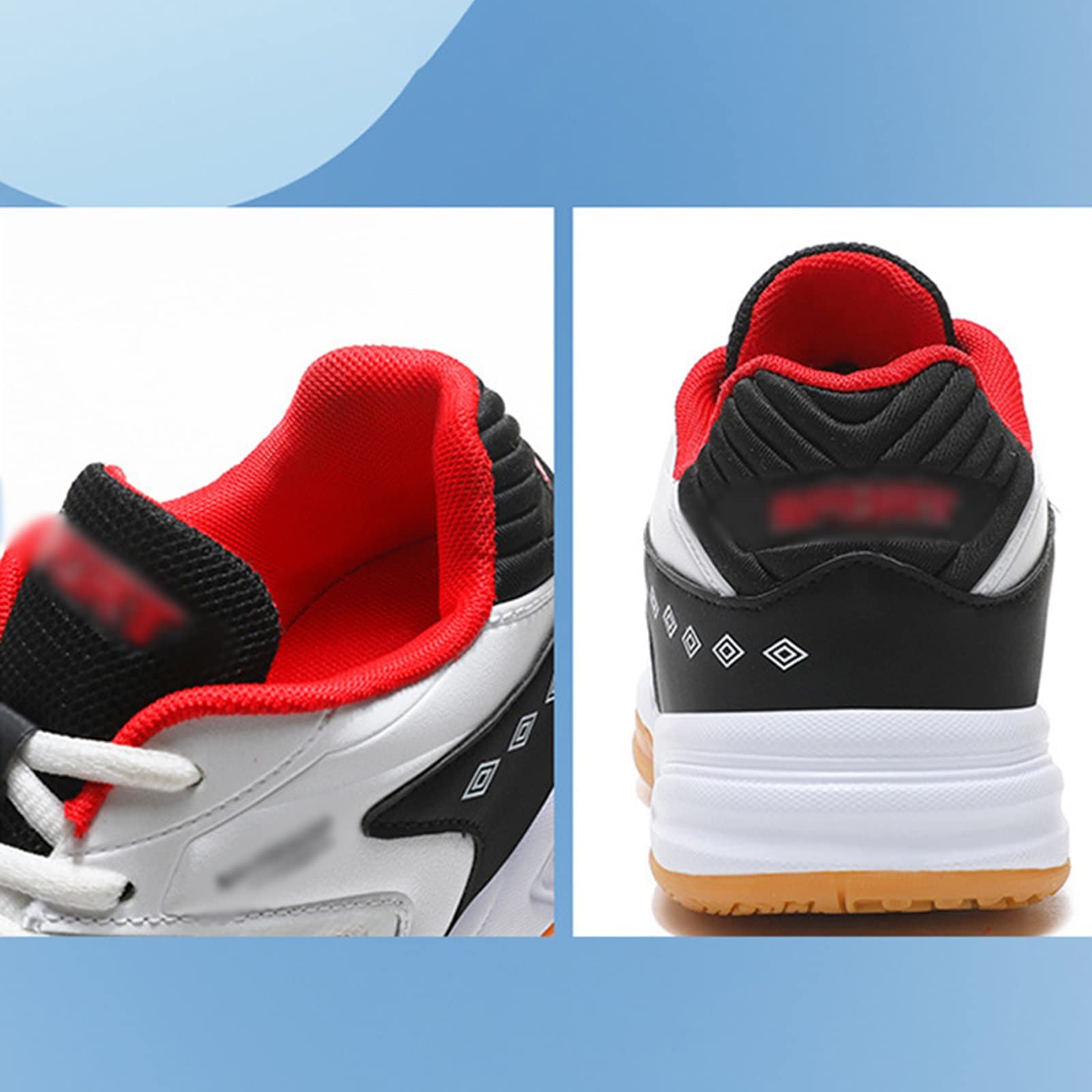 AIRFUL Zapatos Deportivos de Tenis y Raqueta para Hombre, Zapatos de Entrenamiento de cancha Interior, Tenis de Squash, Tenis atléticos, Zapatos de Entrenamiento para cancha Interior y Exterior