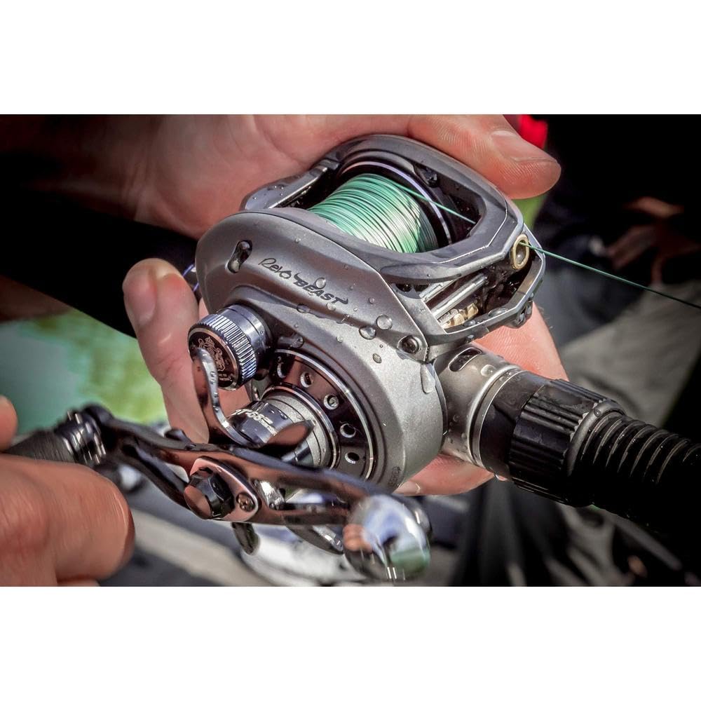 Abu Garcia Revo Beast Low Profile Baitcastrolle – Süßwasser-Raubfischrolle für große Hechte, Zander