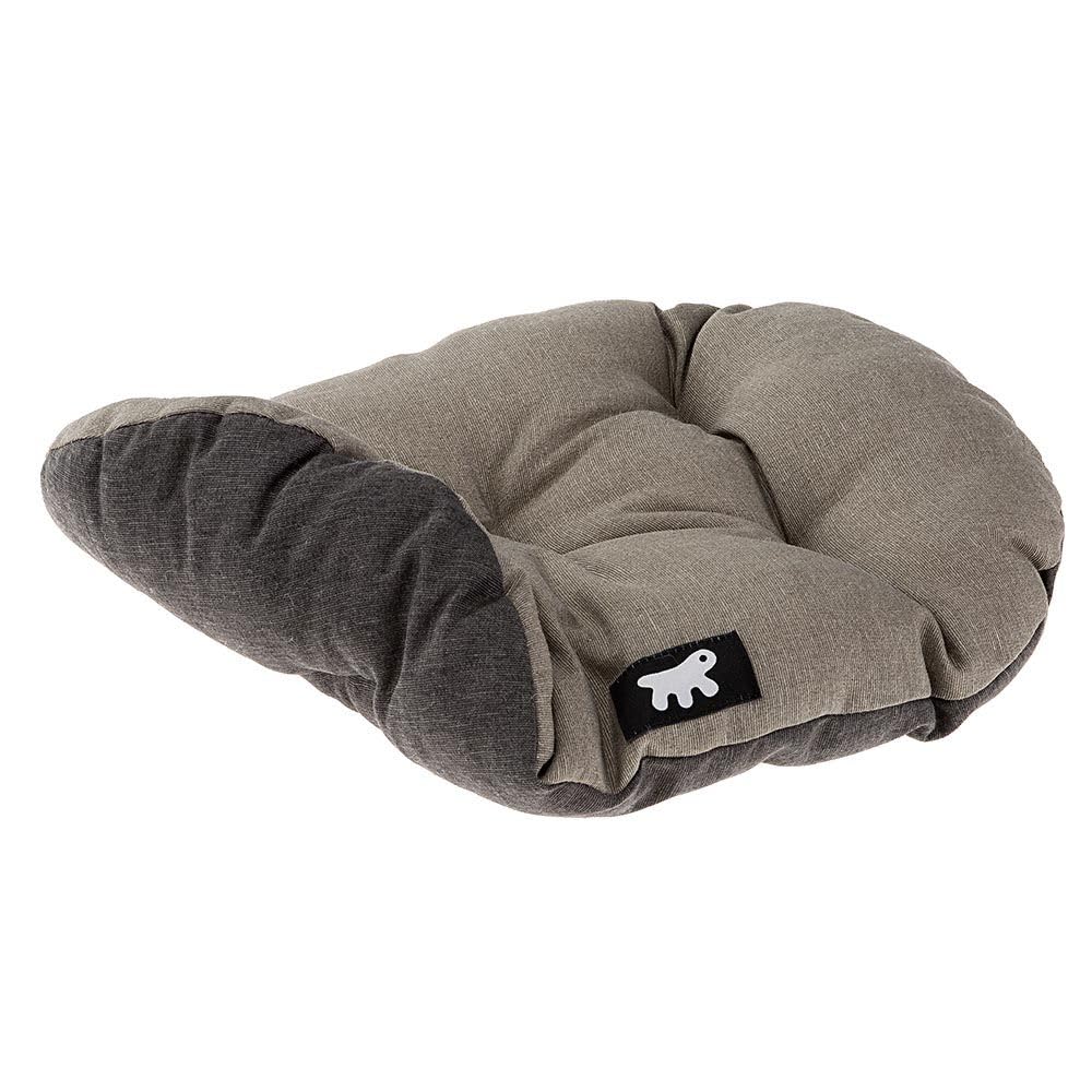 Ferplast Cama para Perros y Gatos, Cojín para Perros pequeños, Cojin para Gatos, Alfombra para casetas y Coches - Lavable - en Algodón con Suave Acolchado, 55 x 36 cm. Marrón