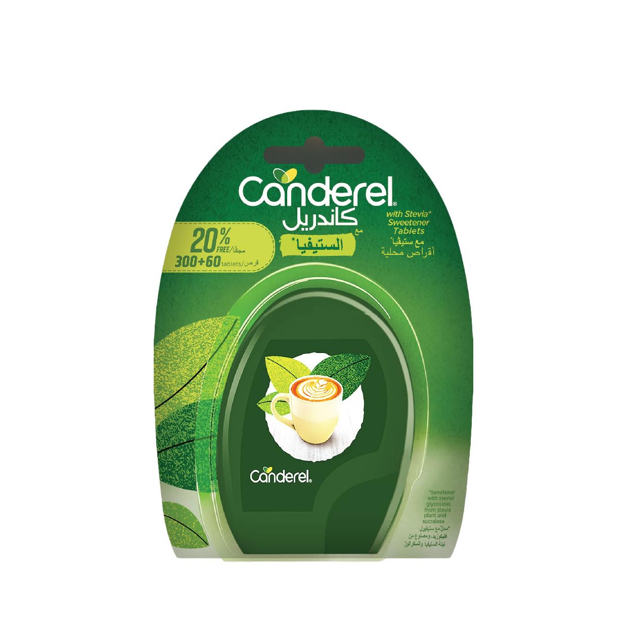 Canderel Stevia 300 TABS+60 TABS Free, Low Calorie Sweetener