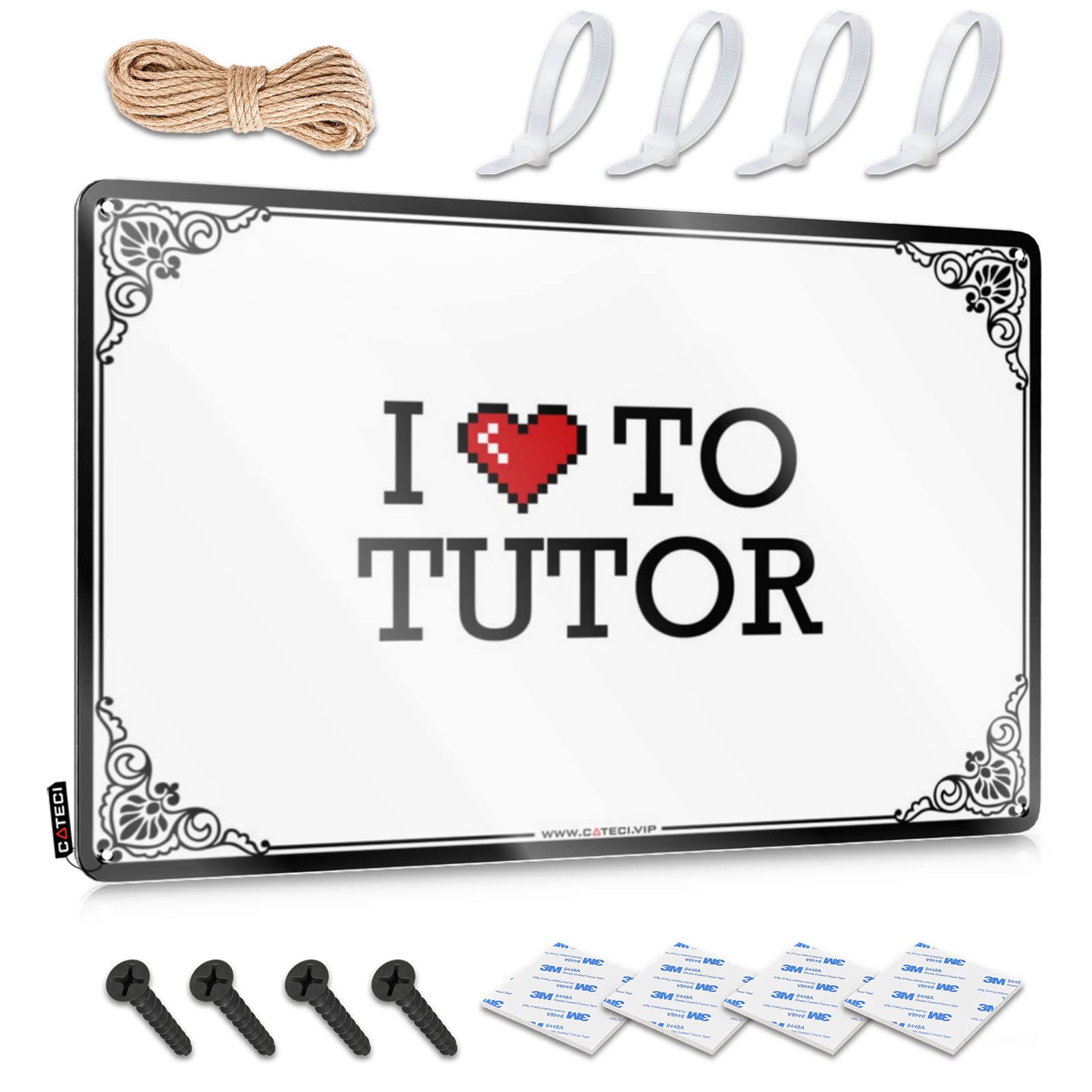 Room Decor Indie Aesthetic Fun Retro Wall Decor | I Love To Tutor Rustic For Cafe Living Room(30X40CM)