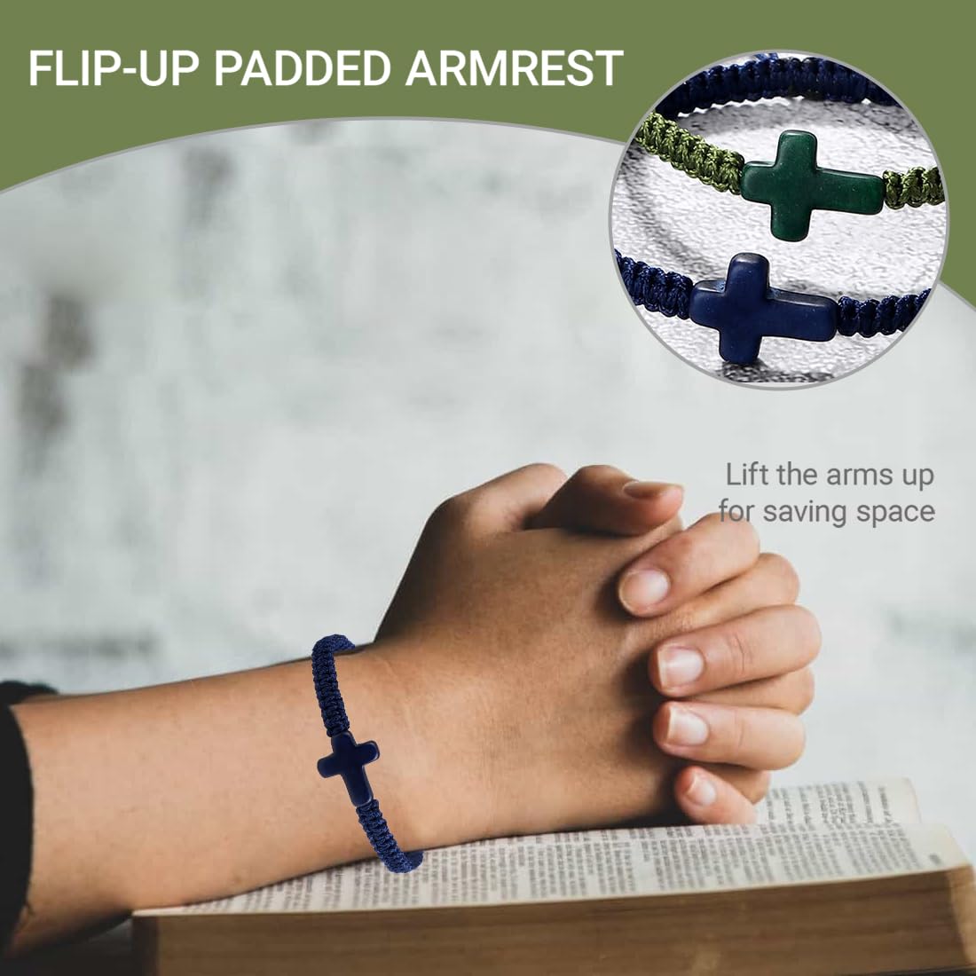 Nuove Perle Di Vetro Da 8 Mm Braccialetti Con Rosario Corto Cattolico Ciondolo Con Croce Bracciale Con Perline Da Donna Regalo Di Gioielli Religiosi Da 0,64 € | DHgate