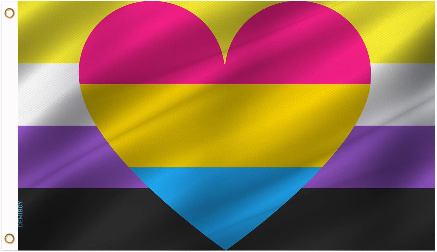 Demiboy Nonbinary Pansexual Pride Flags Non Binary Pan
