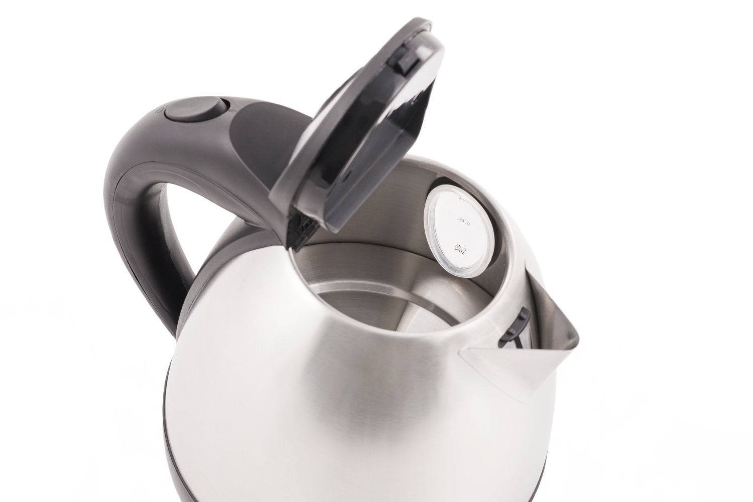 Concept casa dispositivi rk3130 acciaio inossidabile Bollitore Elettrico, filtro removibile anti calcare, 1,2 l, 1630 W, acciaio inox/Nero opacizzato