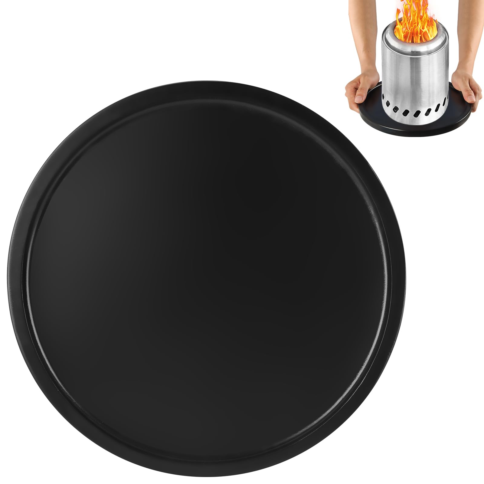 Tabletop Fire Pit Mat for Solo Stove Mesa XL, Heat Resistant Mat for Solo Stove Tabletop Fire Pit, Bamboo Accessory to Protect Countertop and Table