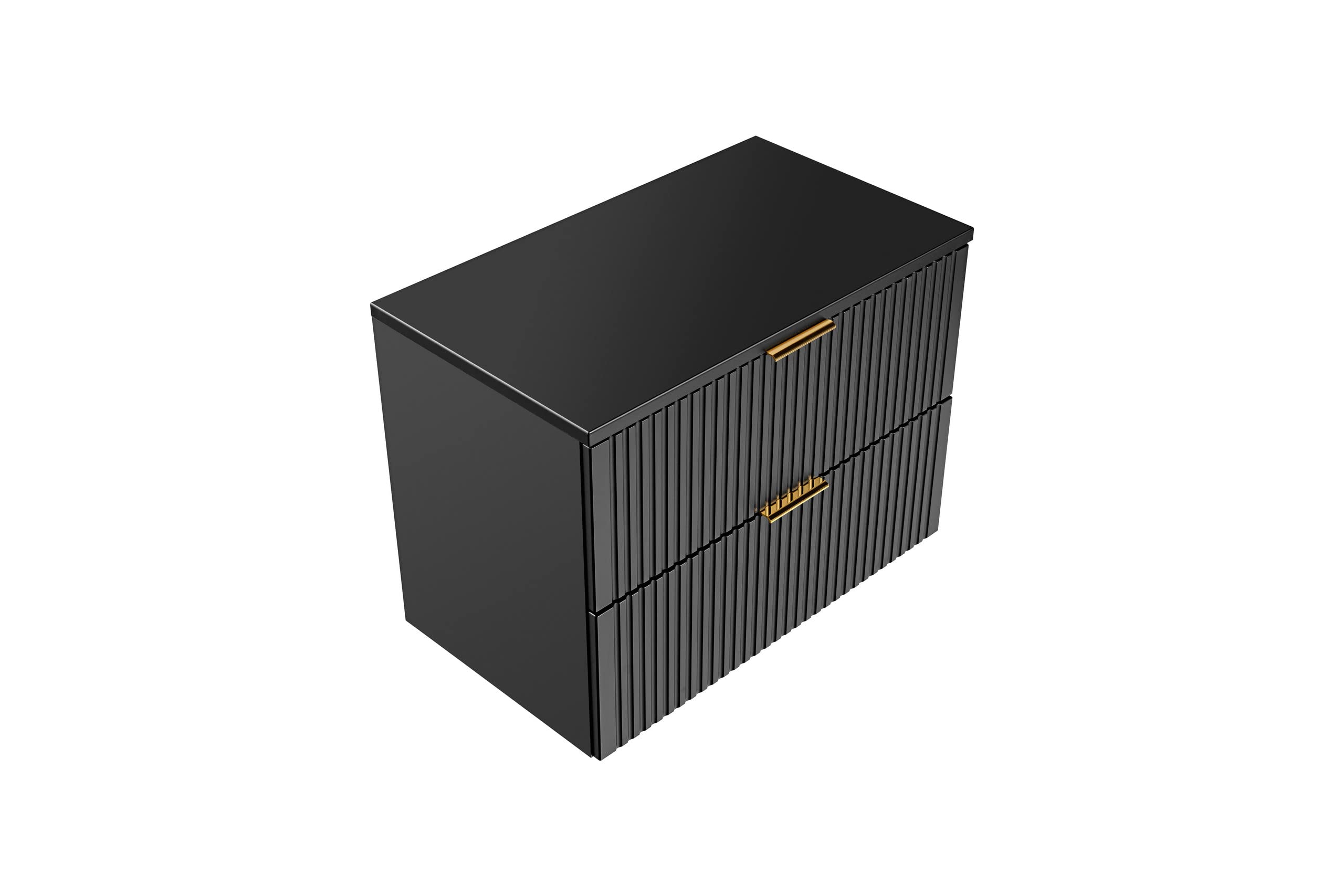 PIASKI Mueble de Lavabo ADEL Black 80 cm, Con Encimera o Lavabo Empotrado, Negro, Para Baño