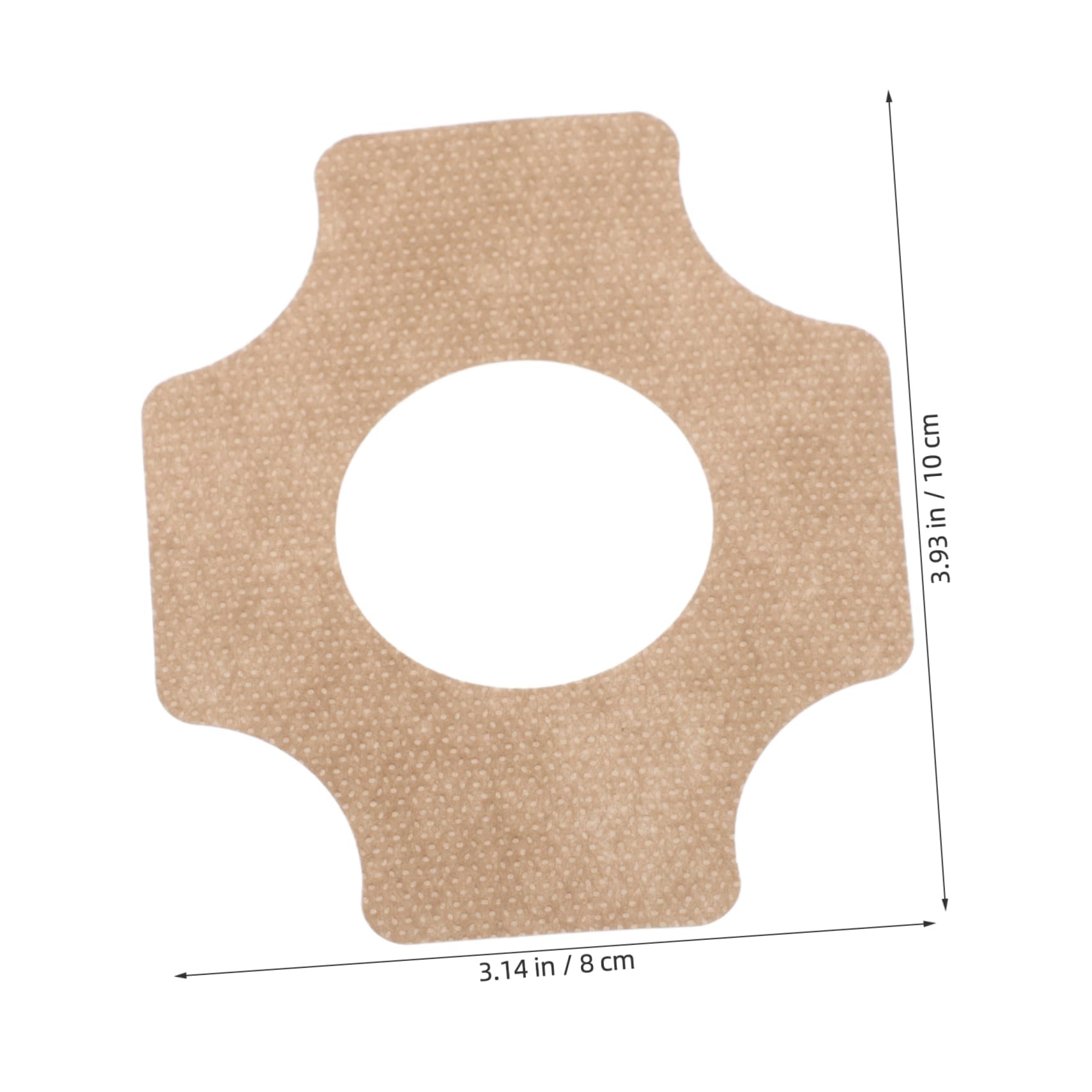 COLLBATH 50pcs Nonwoven Moxibustion Blank Patch Adhesive Tape for Convenient Fixation Breathable Tape Suits Body Parts