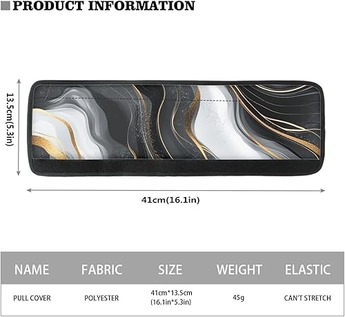 Miniatura 6 de NETILGEN Juego de 4 fundas antideslizantes para manijas de puerta de refrigerador, para horno de nevera, mantiene los electrodomésticos de cocina