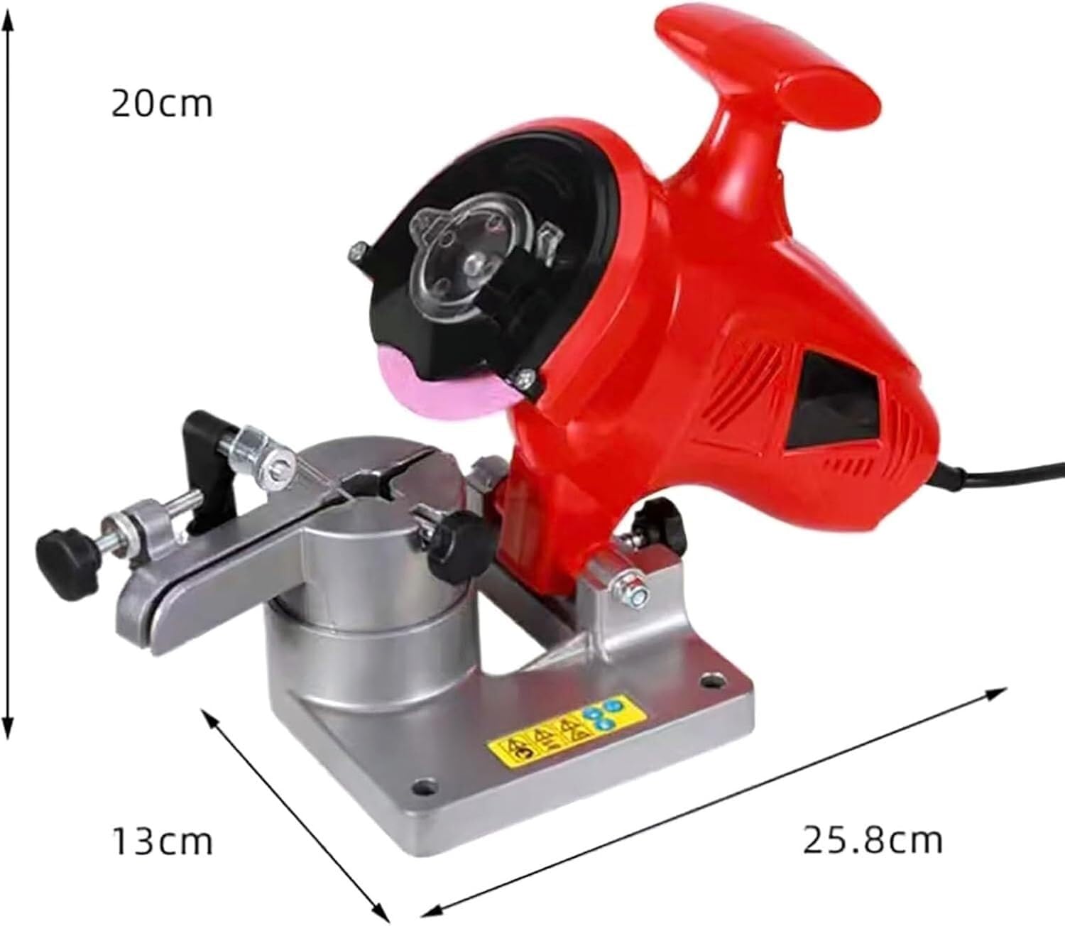 Kit de afilador de motosierra eléctrico, 8400 RPM con ángulo ajustable y cubierta de seguridad, amoladora portátil for todas las cadenas de motosierra, ideal for propietarios