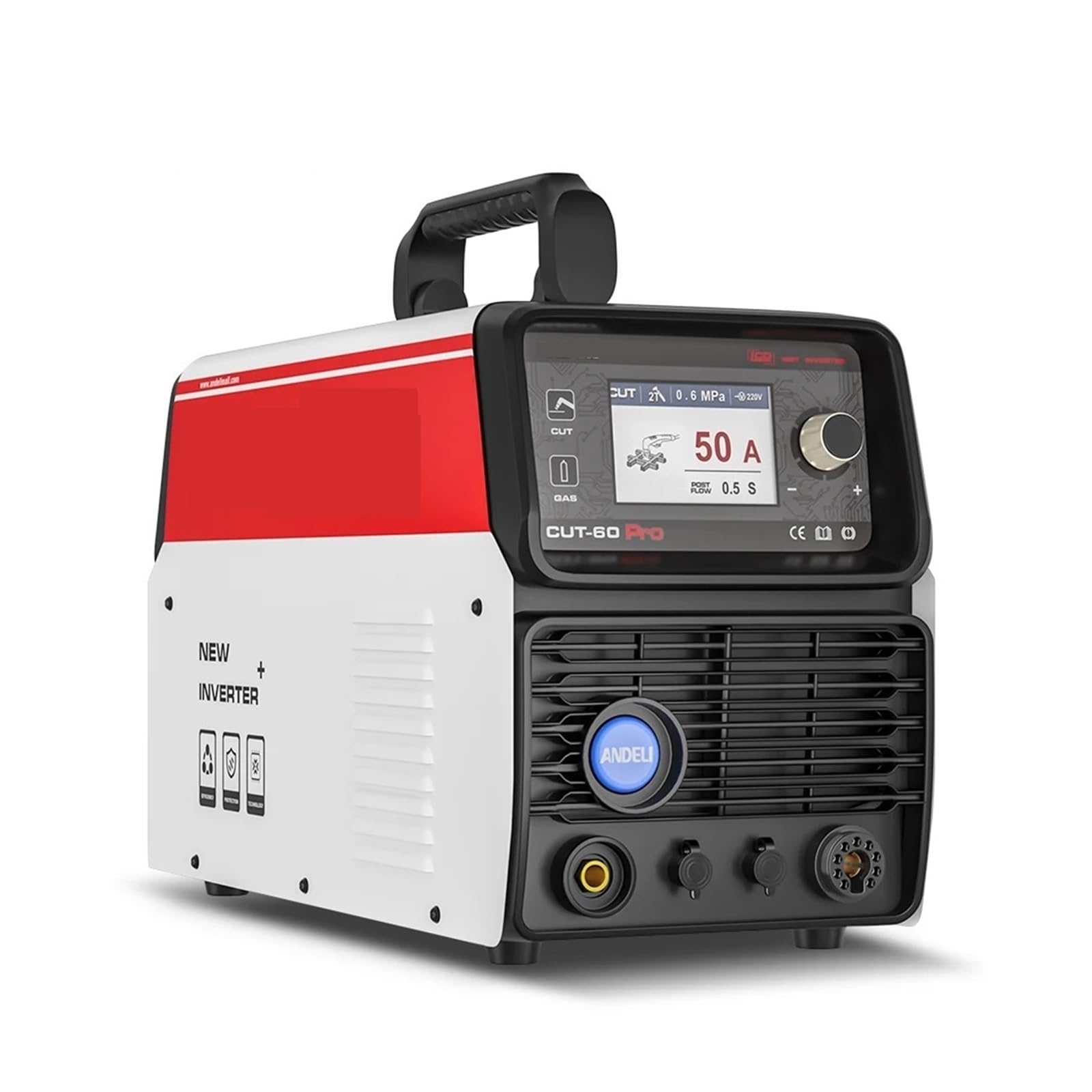 Plasma Cutter, 220/380 Plasma Cutter Non-HF Arc Cutting Machine LCD for Beginners DIY