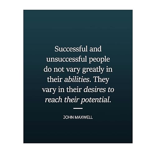 Successful People Vary in Their Desires-John Maxwell Motivational Wall Art Decor, Inspirational Positive Success Quotes Wall Art Print, Ideal For disponible en Yaxa Venezuela