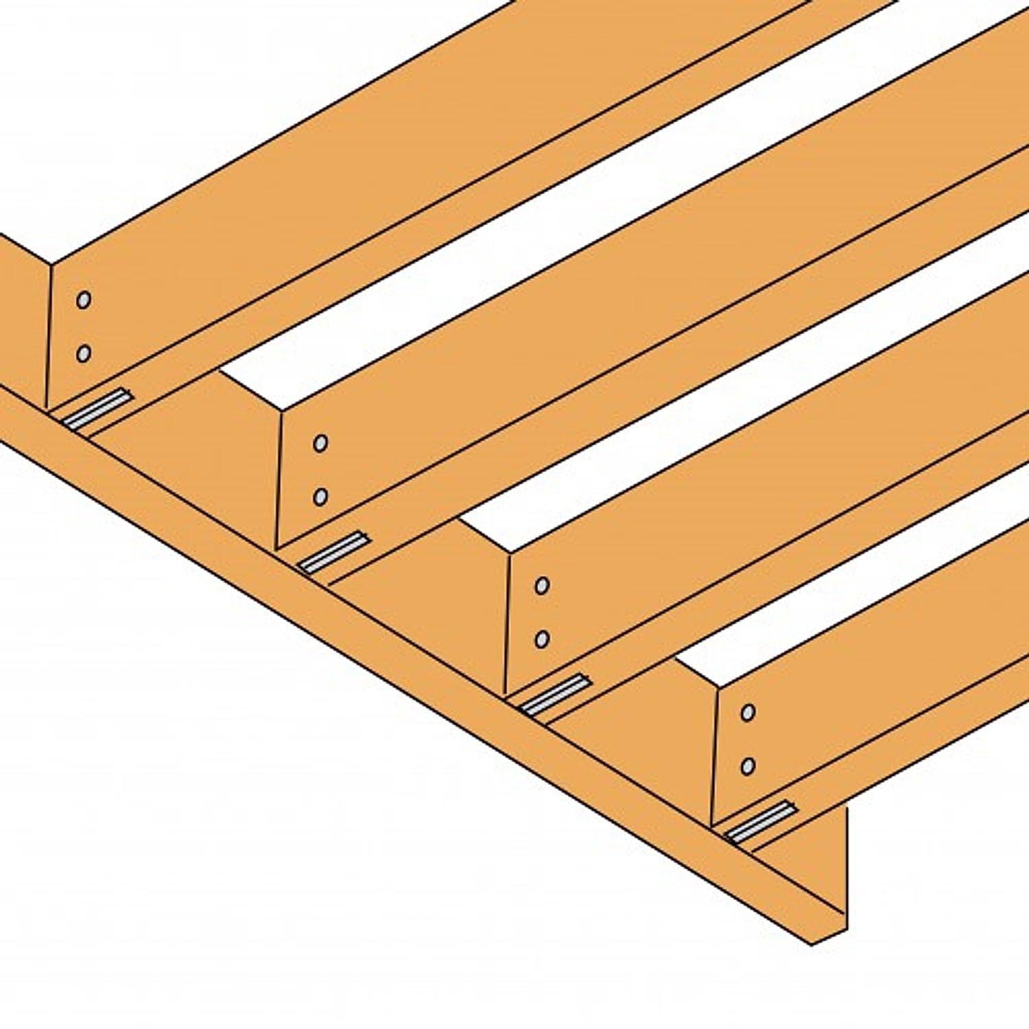Simpson Strong-Tie - Étrier en âme intérieure - 130x70x185x2mm - cdt. 1 pièce - ref. ETNM185/130/2