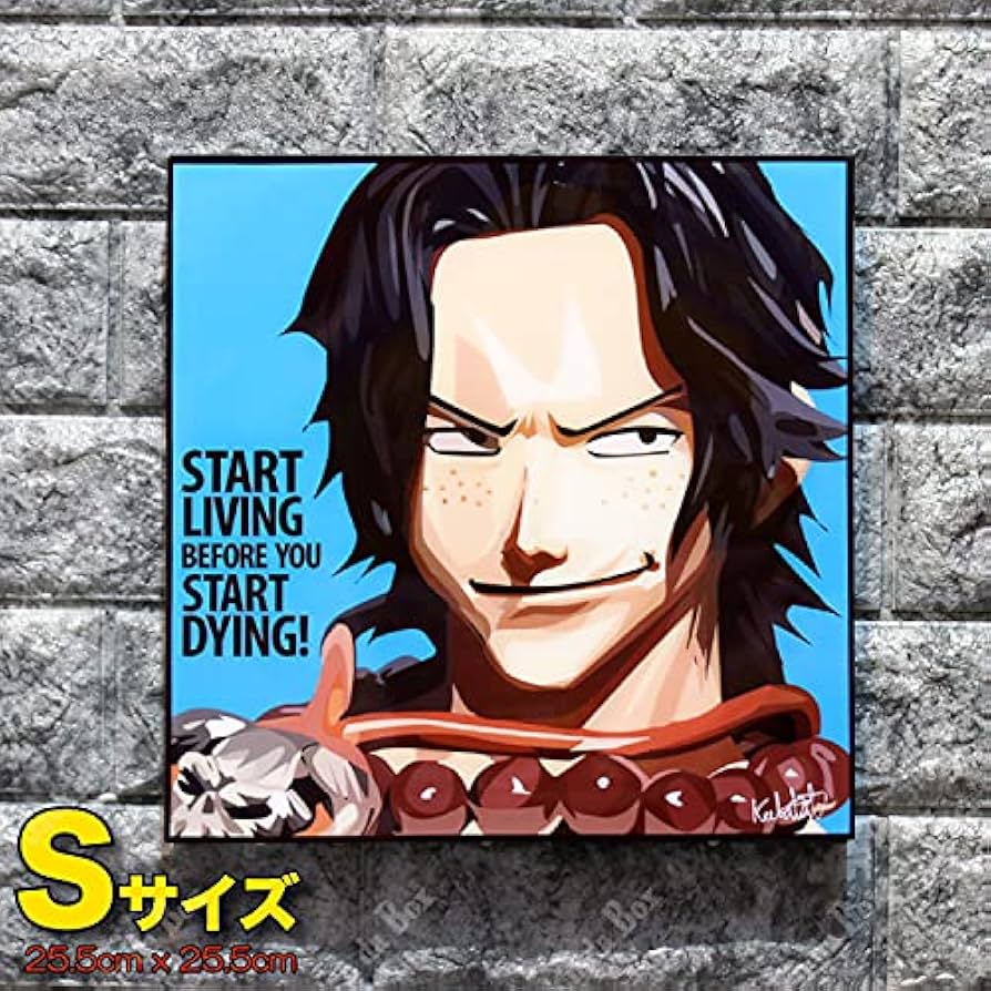 one piece エース飾り額絵 one piece エース飾り額絵