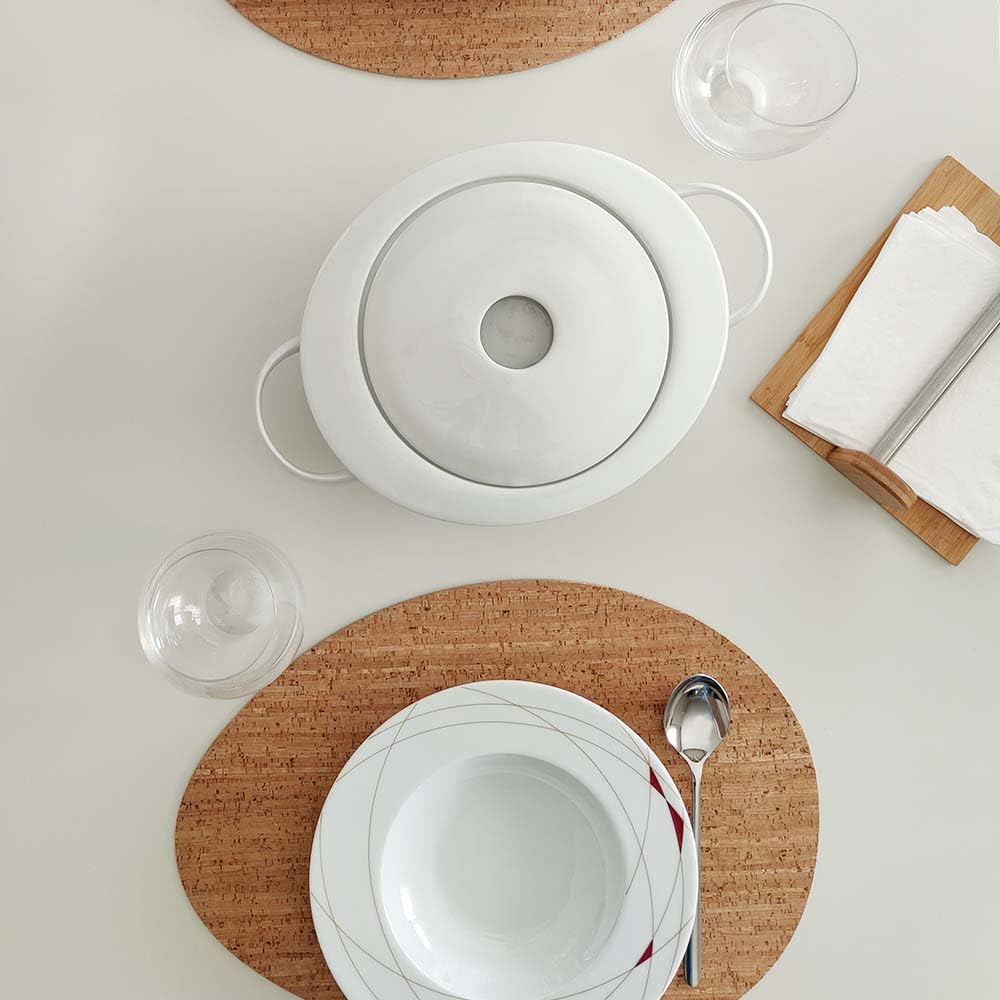Sets de table ovales anti-chaleur Lille 43x32 cm pour protéger votre bois