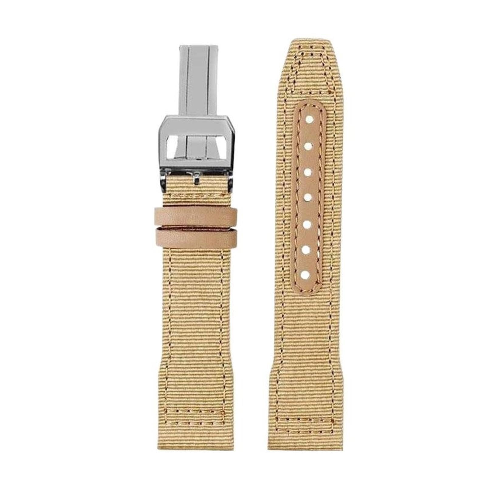 Correa de reloj de nailon de 20, 21 y 22mm, Compatible con IWC Universal Pilot Mark 18 Spitfire Fighter Portugal Series, pulsera de correa de reloj de lona