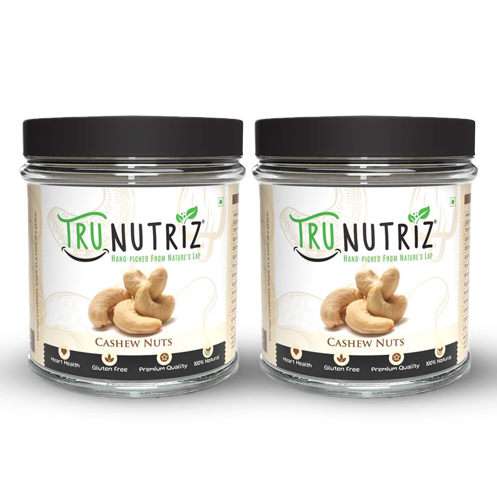 TRUNUTRIZ Natural Whole Crunchy Cashew | Kaju nuts | Nutritious and Delicious Nuts | (Pack of 2, 500g.) (B09VFK7ZKJ) Amazon Price History, Amazon Price Tracker