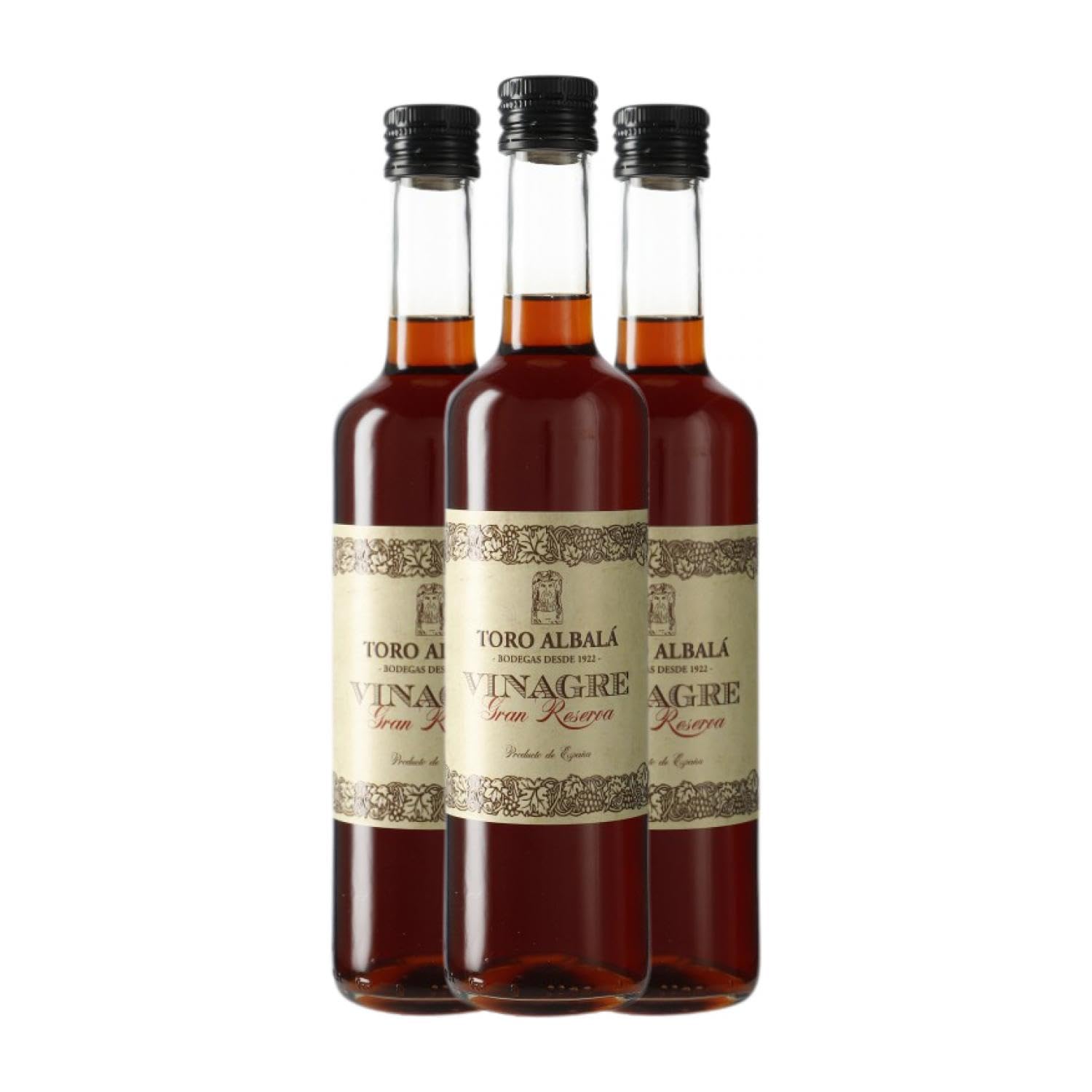 Vinagre Toro Albalá Gran Reserva Botella Medium 50 cl (Caja de 3 Botella Medium de 50 cl)