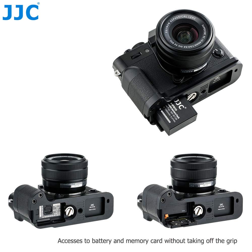 JJC Grip Metallo Impugnatura per Fujifilm Fuji X-T30III X-T30II X-T30 X-T20 X-T10 sostituisce Fujifilm MHG-XT10 Hand Grip