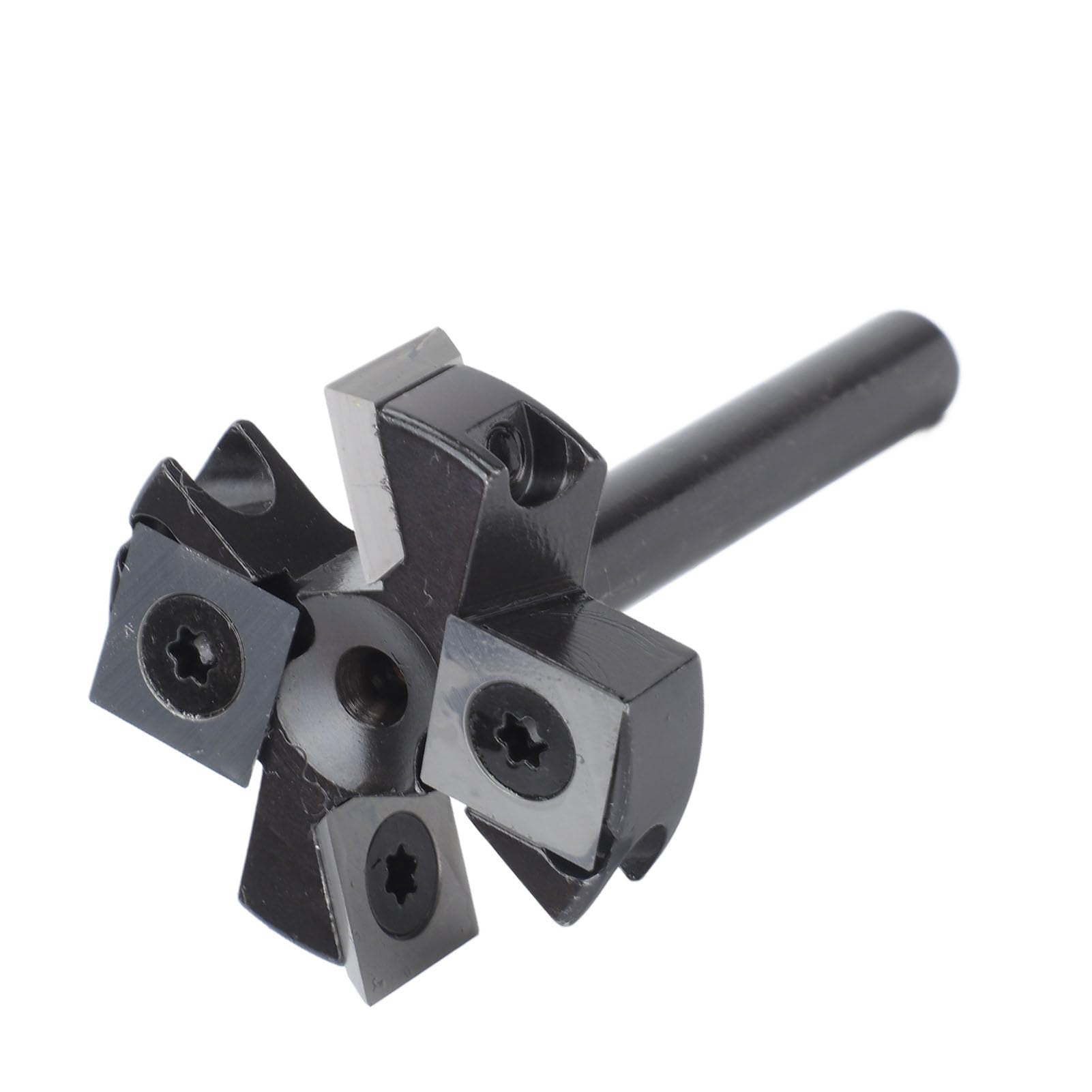 Frez do napawania CNC Spoilboard Trzpień 8 mm Frez z węglików spiekanych ze stali wysokowęglowej 4-rowkowa strugarka do spłaszczania płyt 1 1/2 Średnica cięcia do maszyn CNC do