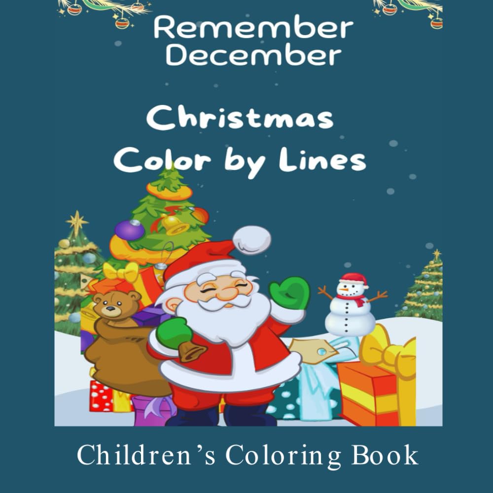Livre de coloriage de Noël Remember December : fini les débordements des enfants !