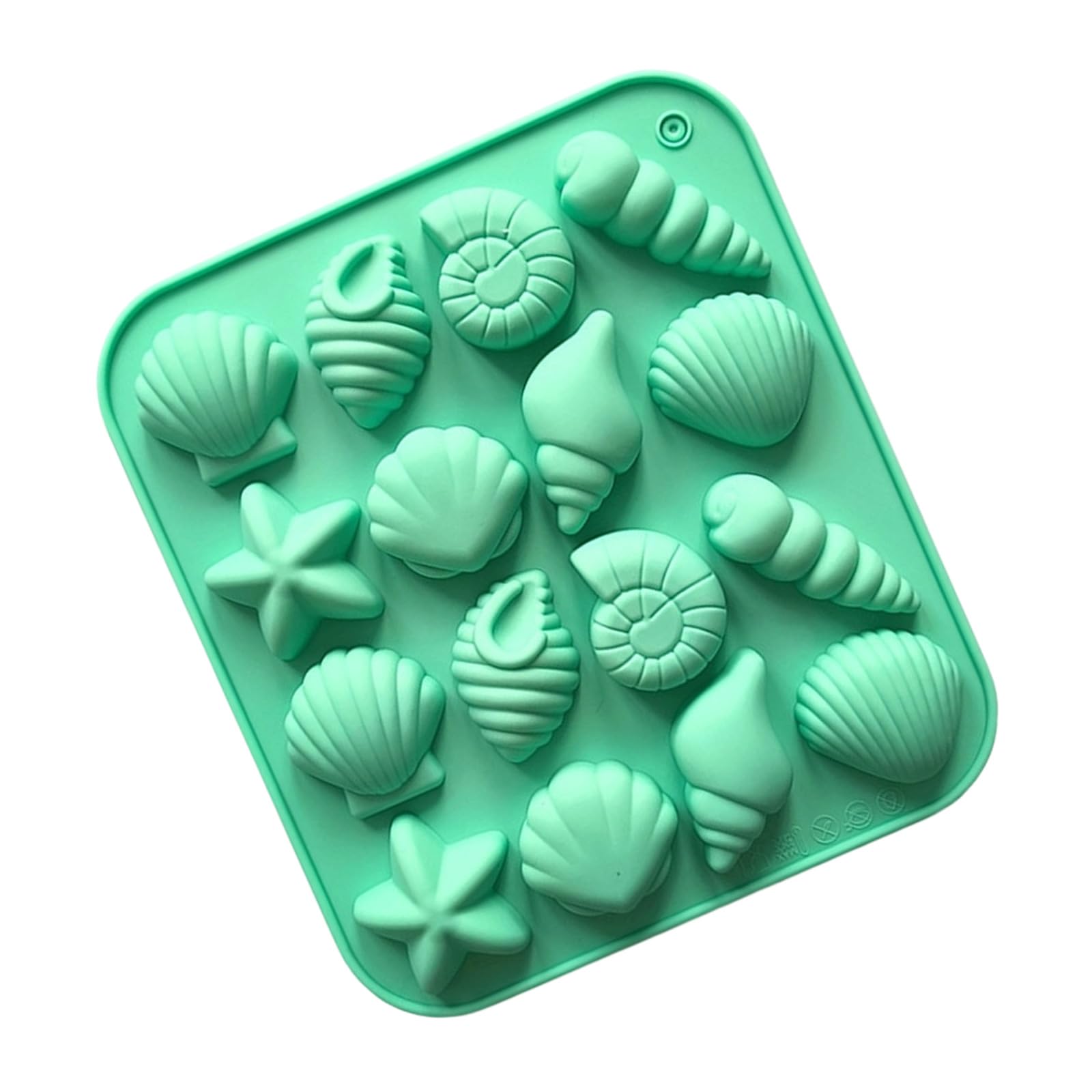 NEWFT Nonstick Silicone Baking 16 Cavity Shell Starfishes Chocolate Cake Candy Mould Kitchen Gadget