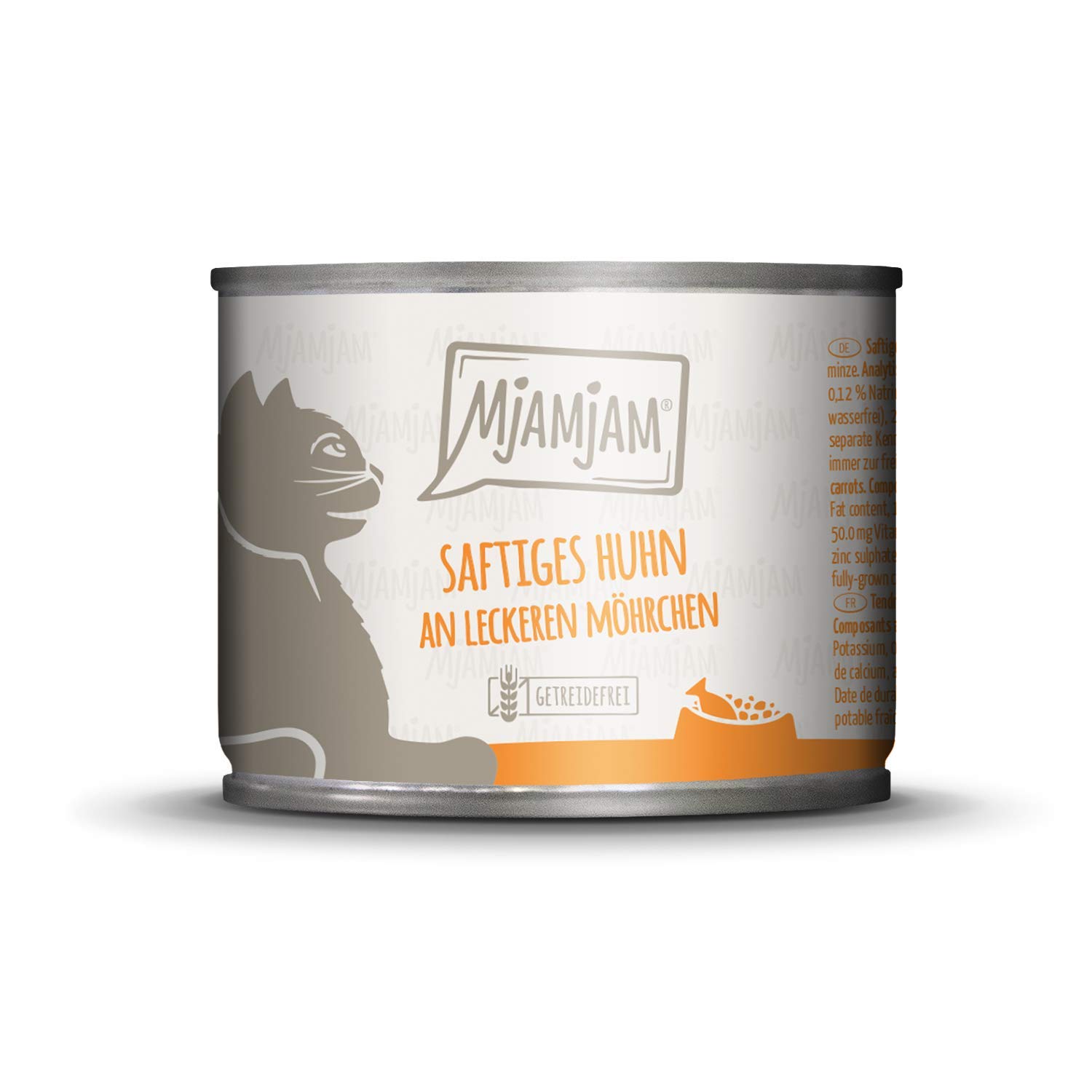 MjAMjAM - cibo umido premium per gatti - gustosa scatola, confezione da 12 (12 x 200 g), senza cereali con carne extra
