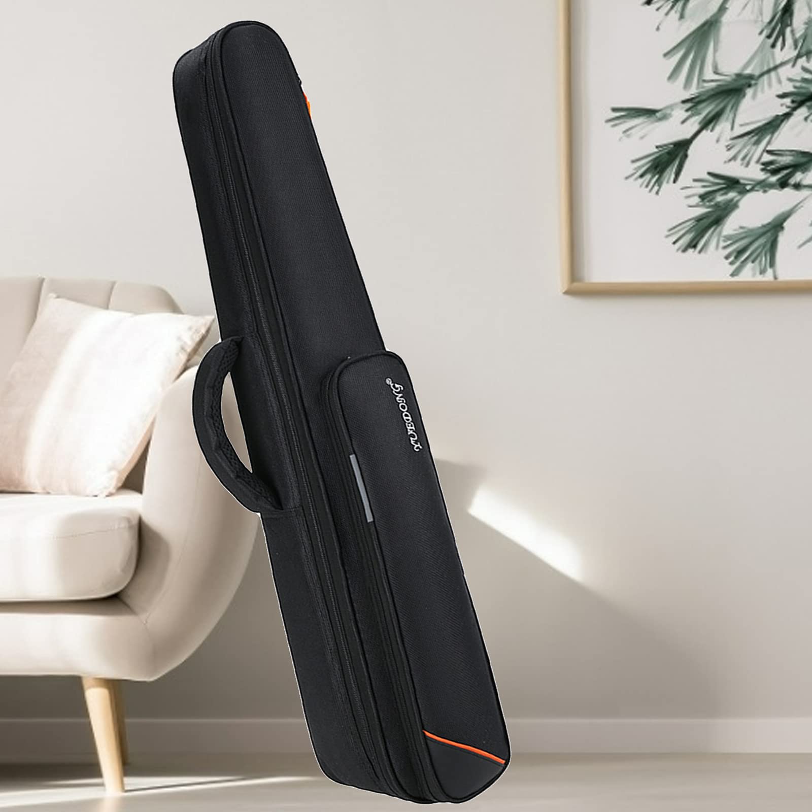 SM SunniMix Étui pour clarinette pour saxophone avec poignée en tissu Oxford imperméable avec poche extérieure pour flûte, sac de rangement pour clarinette