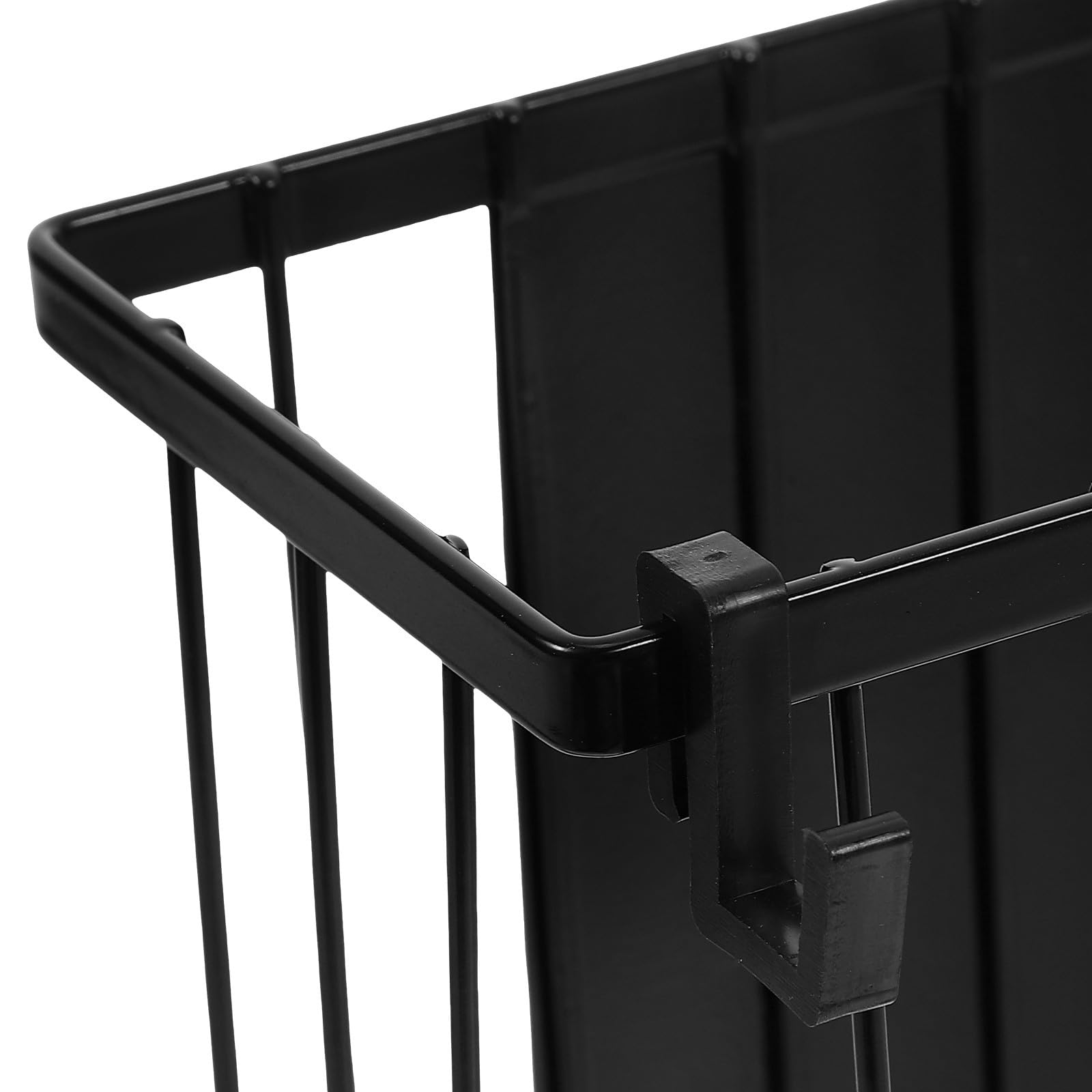 HANABASS Estante Magnético para Refrigerador de Hierro Negro sin Perforación, Organizador de Especias Compacto y Ahorrador de Espacio para Cocina y Nevera