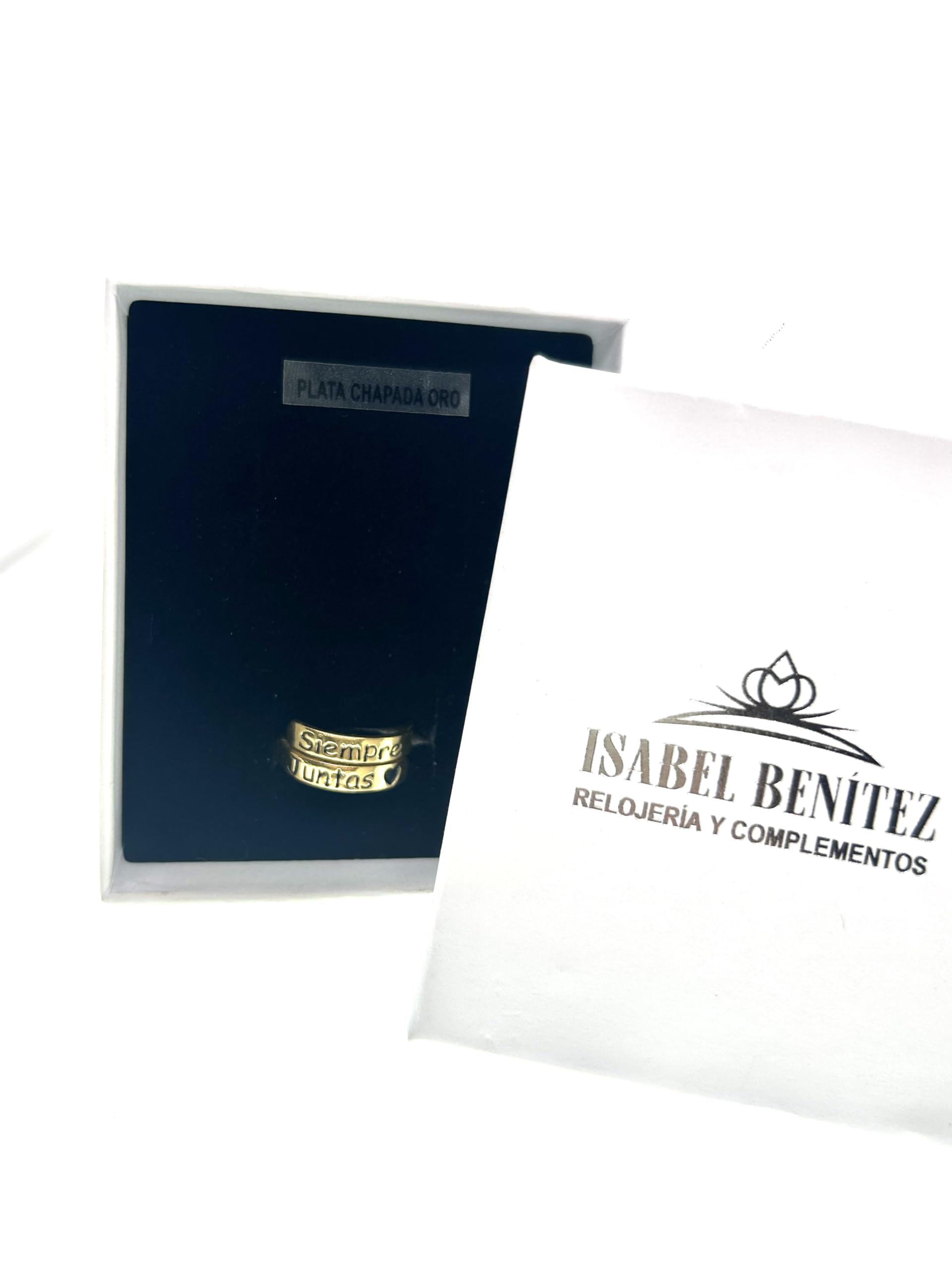 Anillo Personalizado para Mujer Adaptable con frase Siempre Juntas en Plata de Ley. Regalo ideal para Día de la Madre, Navidad, Cumpleaños. Regalo para Amigas.