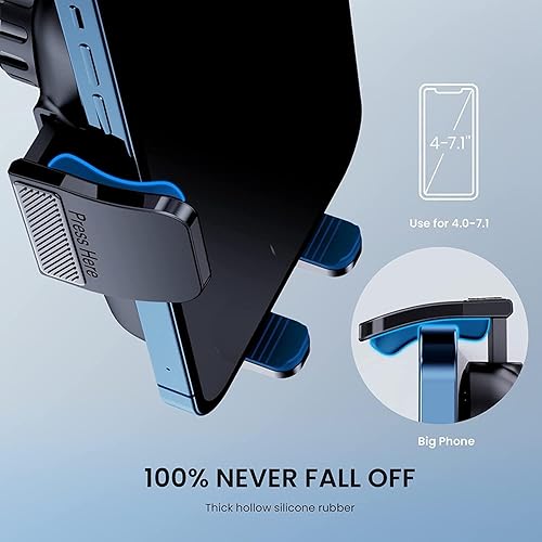 Vista 20 de TICILFO Soporte de teléfono para automóvil, soporte de teléfono de metal mejorado, ranura para CD, soporte de teléfono celular para automóvil