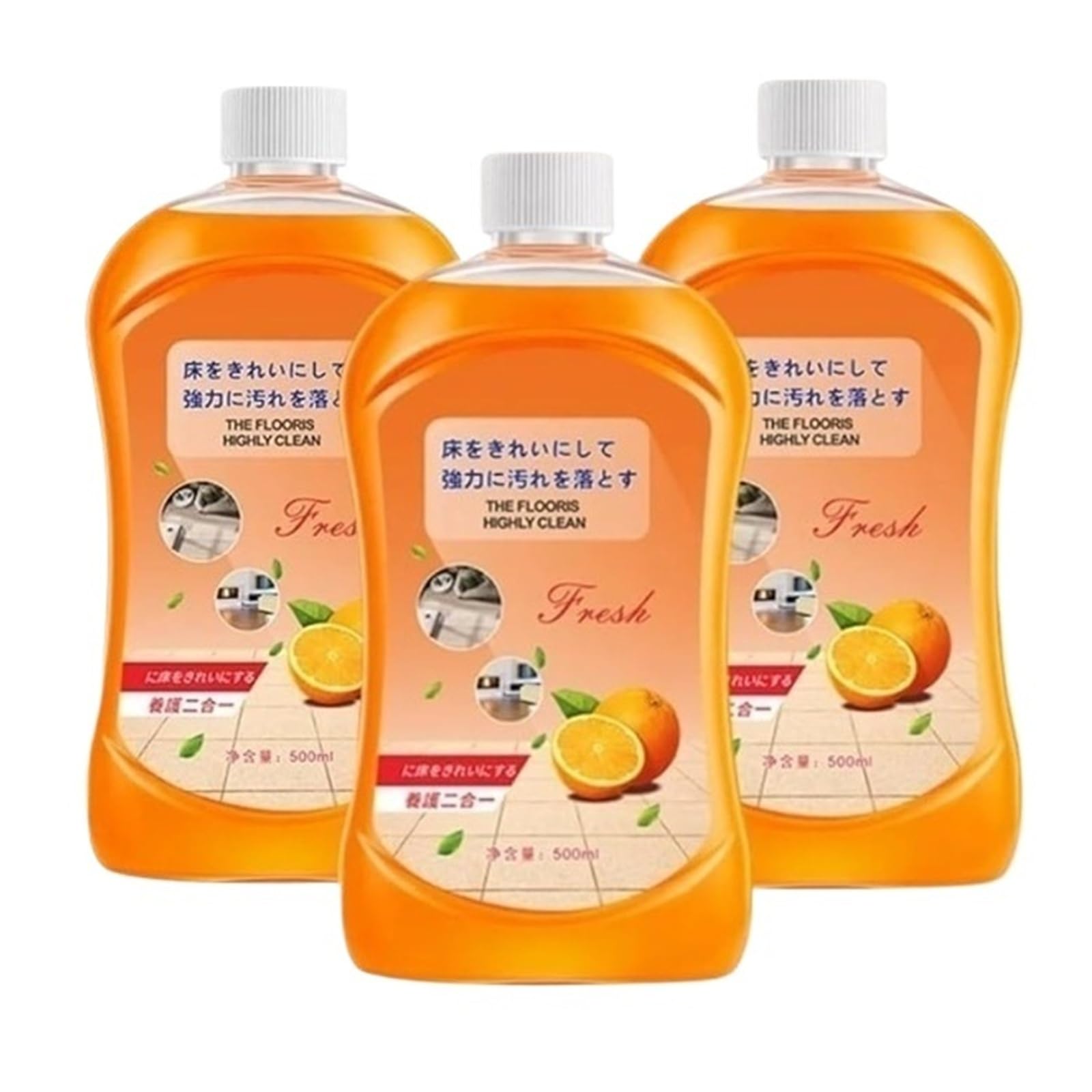 Limpiador de pisos de 500 ml, descontaminación del limpiador de baldosas polacas for pisos de madera(3pcs)