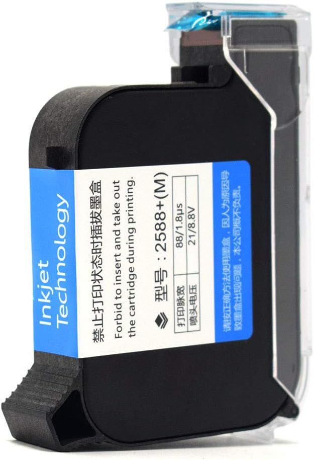 Handheld Portable Inkjet Printer Intelligent Mobile Printer with 5.6 Inch Touchscreen and Build-in Rechargeable Battery Easy Operate for Labeling and Coding Printing (Ink Cartridge(Black)
