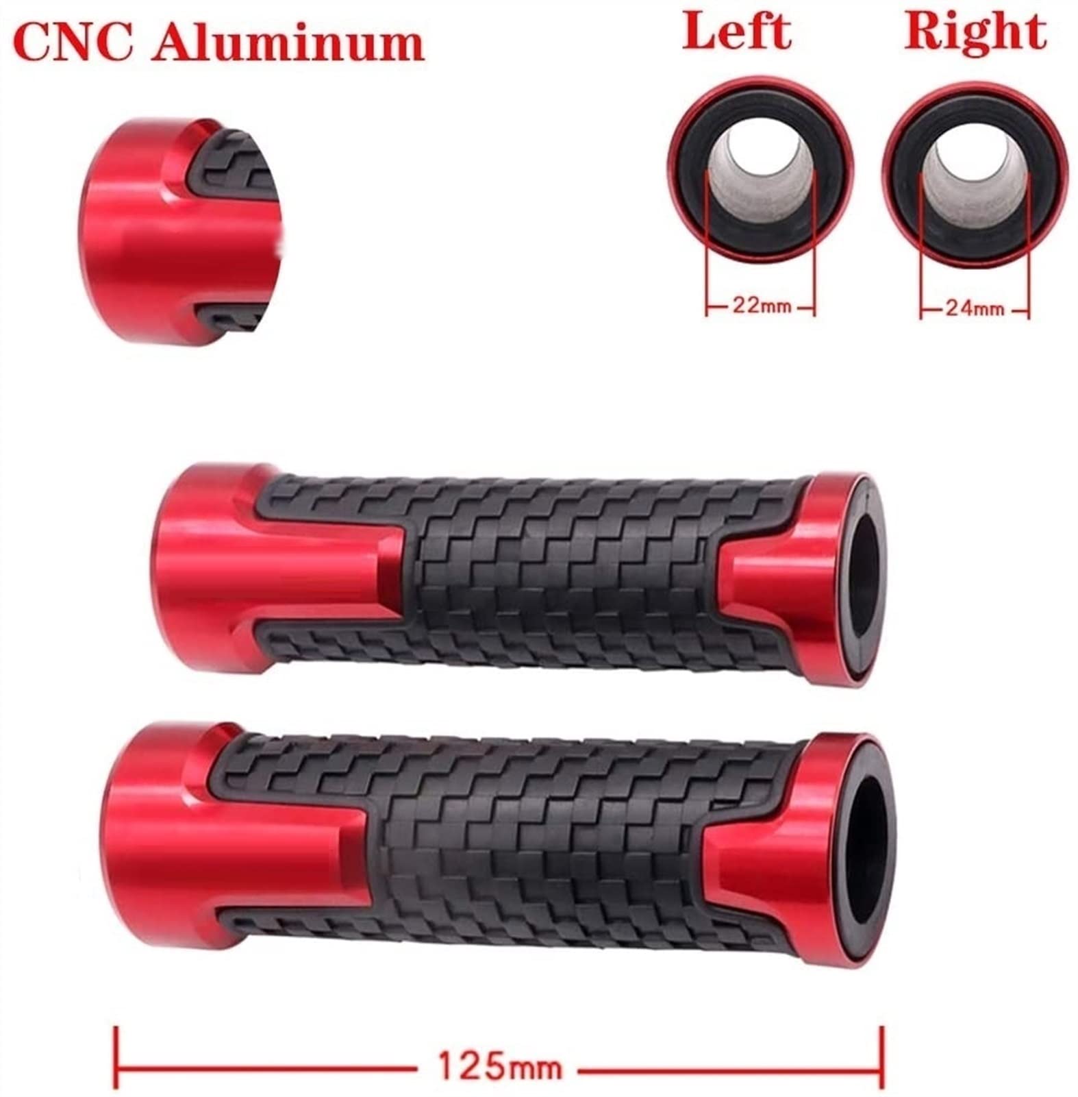 Pour K&awasaki NINJA 650 Z650 2016 2017-2022 7/8 ''22mm Moto Poignées Guidon Anti-dérapant Guidon Poignée Extrémités Prise Accessoires De Poignée(Color:Gold