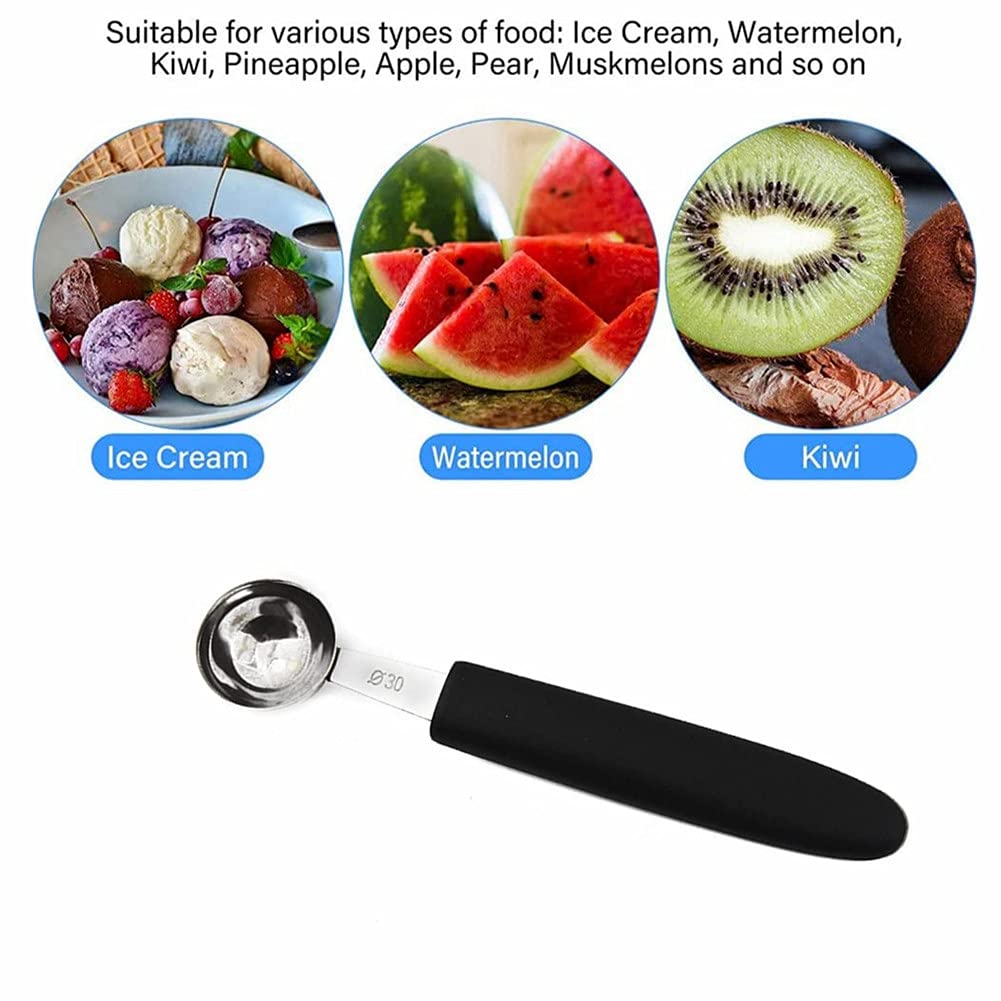 Toyvian Obst Baller Löffel Edelstahl 2 Stück Melonenkugellöffel