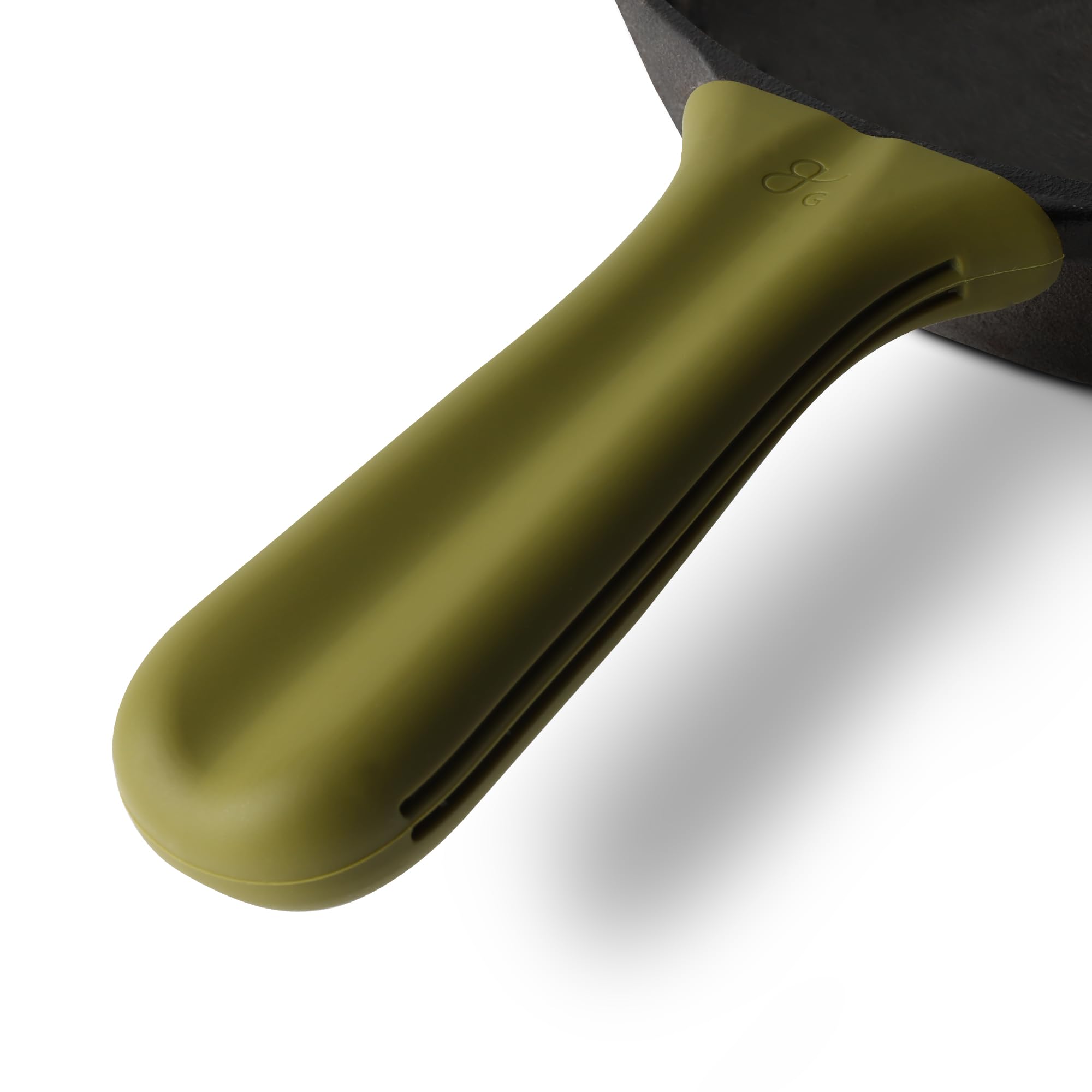 Greater Goods Silicone Handle Cover Designed for Greater Goods Cast Iron Skillet and Griddle, Moss Green